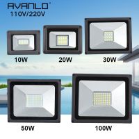 LED Flood Light 10W 20W 30W 50W 100W 110V/220V Floodlights IP65 Waterproof Lamp LDE Whgite Reflector Exterior Outdoor Spotlight