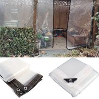 ☈ Transparent PE Film Tarpaulin Balcony Succulent Plant Cover Gazebo Tent Rainproof Awning Garden Furniture Waterproof Tarp Cover