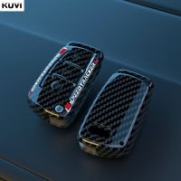 A4เคสกุญแจรถยนต์ปกสำหรับ Audi เม็ดคาร์บอนไฟเบอร์ใหม่ A3 A1 Q5 Q3 8P 8L 8V A5 B6 B7 A6 A7 C5 RS3 C6 Q7 4F S4ปลอกหุ้ม TT