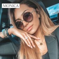 ❀ Round Sunglasses Womens 2022 Luxury Brand Rimless Sun glasses lunettes de sol femme Shades Women Sunglass zonnebril dames UV400