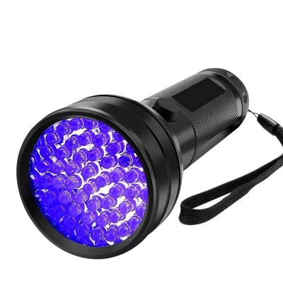Detector for Dog Urine Pet Stains and Bed Bug 51 LED Ultraviolet Blacklight UV Flashlight Rechargeable Flashlights