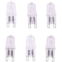 10 Pcs/Set Lamp Base G9 Bi-Pin JCD Type Halogen Light Bulbs 120V Voltage 25/40/60 Watt Wattage Pack