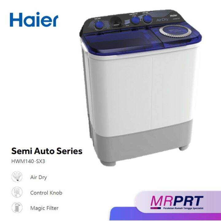 haier semi auto washer hwm140 sx3