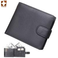 【CC】 Mens of genuine leather Short Hasp carteira masculina Purse 2021 luxury male billetera hombre erlek czdan