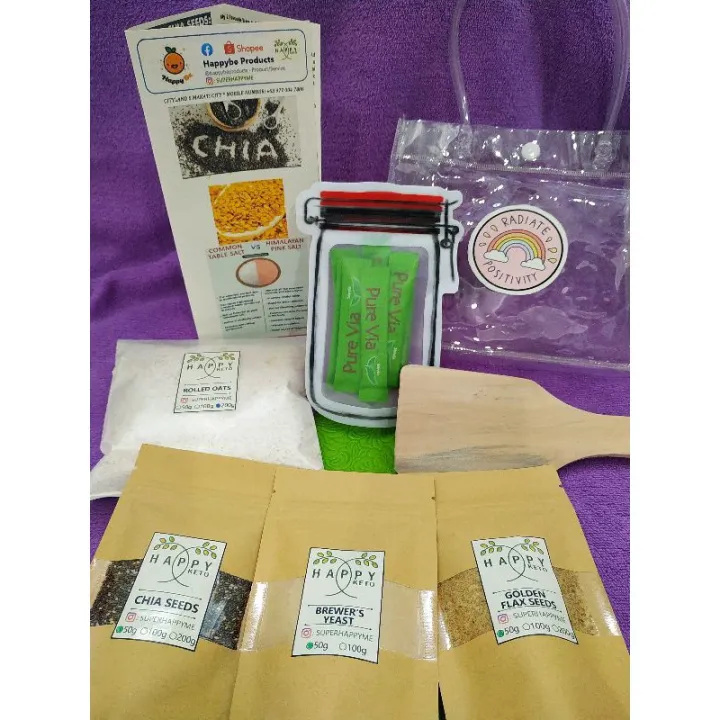 HappyBe Lactation Cookies Bundle (Flax Seeds, Chia Seeds, Brewer's