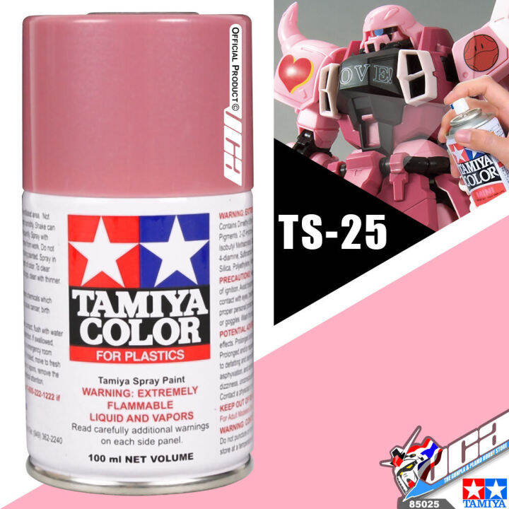 tamiya-85025-ts-25-pink-color-spray-paint-can-100ml-for-plastic-model-toy-สีสเปรย์ทามิย่า-พ่นโมเดล-โมเดล-vca-gundam