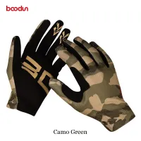 Boodun Camouflage Cycling Full Finger Gloves Fishing Hiking Climbing Motorcycling Long Mittens Road Bike MTB Outdoor Sport Glove