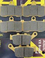 BRAKE PADS ชุดผ้าดิสเบรค หน้าและหลัง set Z800 ผ้า เบรค หน้า หลัง Z800  วัสดุ: เส้นใยเซรามิค เหมาะสำหรับคาวาซากิ