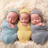 【hot sale】 ✜ C10 Baby Photography Props Blanket Wraps Stretch Knit Wrap Newborn Photo Wraps