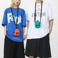 Bfhn กระเป๋าขนาดเล็กแบบเฉียงกันน้ำสำหรับผู้หญิงกระเป๋ากระเป๋าโทรศัพท์พกพาสำหรับผู้ถือบัตรชายมีกระเป๋าหิ้วพวงกุญแจถุงเก็บของเหรียญ