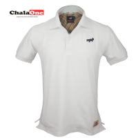 เสื้อโปโลชาย ChalaOne ผ้า Premium Cotton นุ่มกว่าใส่สบายกว่า สีขาว เสื้อยืดผู้ชาย