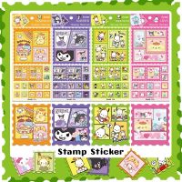 Sanrio Stamp Stickers Cute Cartoon Sticker Gooka DIY Waterproof PVC Stickers