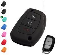 KLL FIT FOR HYUNDAI TUCSON IX35 i25 MISTRA ACCENT 3 BUTTON SILICONE KEY REMOTE HOLDER CASE COVER FOB ACCESSORIES