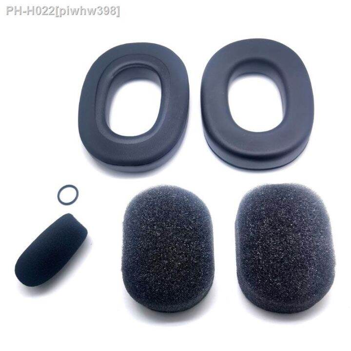 ☸♤ Set Gel Ear Seals Ear Pads with Mic Foam Cover for David Clark H10