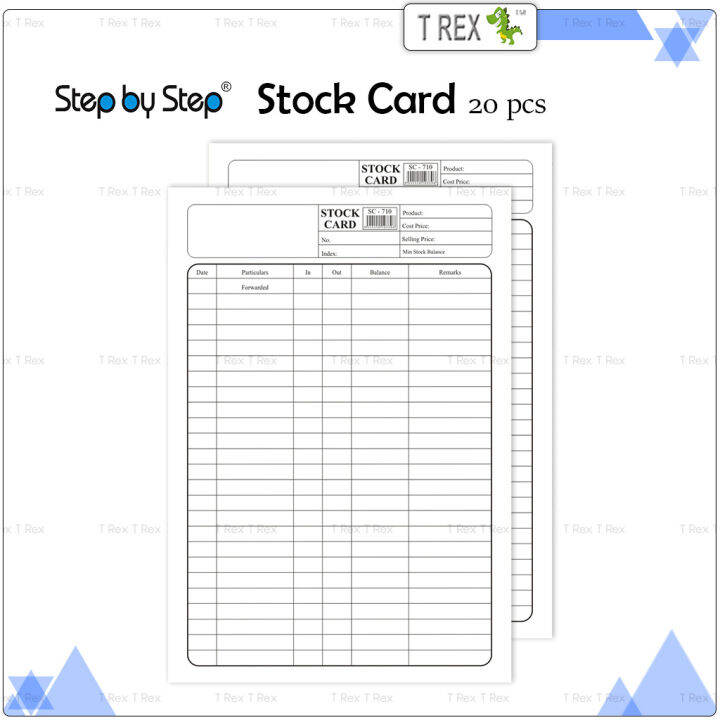 Step by Step 7 x 10 Inch Stock Card White 20pcs / SBS Stock Card