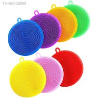 ►❒ 5PCS Kitchen Cleaning Brush Washing Cleaning Brushes Silicone Dish Sponges For Dishes Washing Dish Scrubber Cleaning Dishwasher