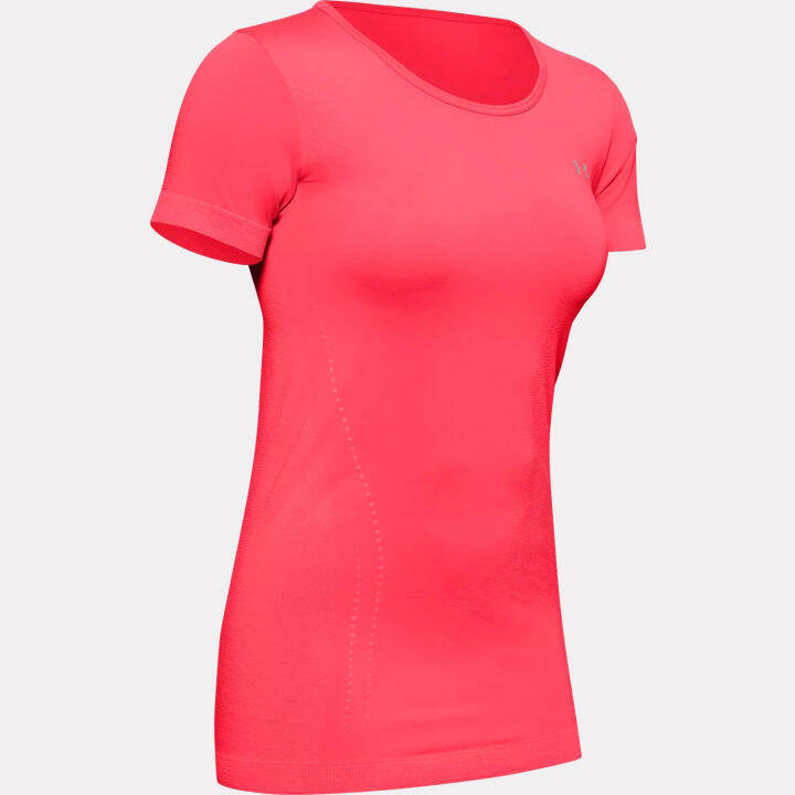 เสื้อออกกำลังไร้ตะเข็บข้างแขนสั้นunderarmour-รุ่นseamless-short-sleeve-1351604-628