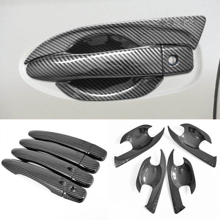 [OUS] for NISSAN NAVARA 2016-2023 Carbon Fiber Pattern Car Door Handle ...