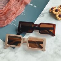 Vintage Rectangle Sunglasses Fashion Square Candy Color Shades Eyewear Trendy Retro Women Brand Design UV400 Sun Glasses Cycling Sunglasses