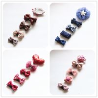 New Design Mini Bow Hairgrips Baby Cartoon Hairpin Children Boutique Barrettes Girls Kids Hair Accessories 0-6month TZ12