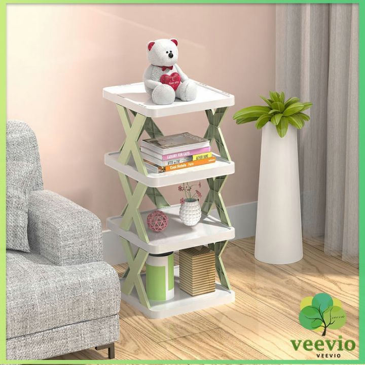 veevio-ชั้นวางรองเท้า-รูปตัวx-ชั้นรองเท้าพลาสติก-ประหยัดพื้นที่-shoe-rack