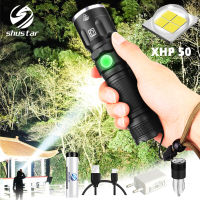 Super bright XHP50 LED Flashlight Waterproof 5 lighting modes Zoomable Torch Use 18650 or 26650 outdoor adventures