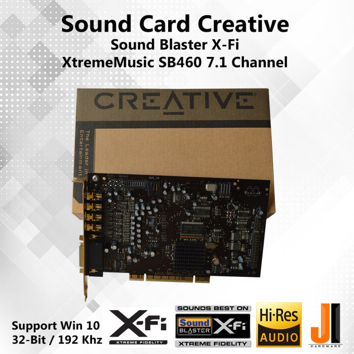 sound-card-creative-sound-blaster-x-fi-xtrememusic-sb0460-7-1-channel-pci-มือสอง