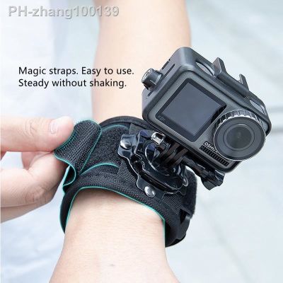 4 in1 DJI Osmo Action 2 Wrist Band 360 Degree Rotating Wrist Band Strap For Gopro 10 9 8 7 DJI Actoion 2 Insta360 One x2 camera