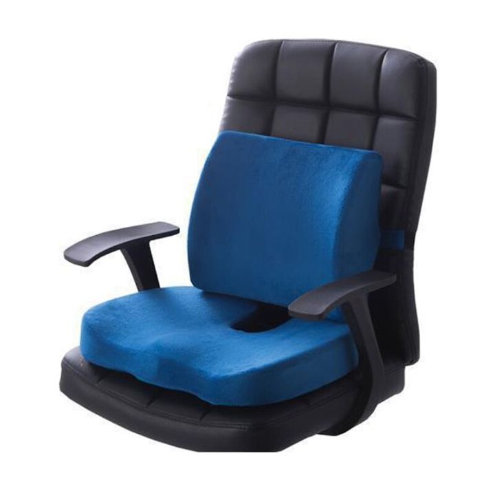 ชุดเบาะรองนั่งเบาะรองนั่งริดสีดวงออร์โทพีดิกส์แผ่นรองที่พยุงเอวเก้าอี้สำนักงานเด้งช้า-relief-เจ็บ