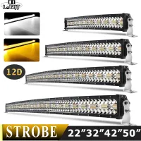 CO LIGHT 22 32 42 50 inch Curved Led Light Bar Strobe Combo 390W 585W 780W 936W 3-Row for Driving Offroad Car Truck 4x4 SUV 12V