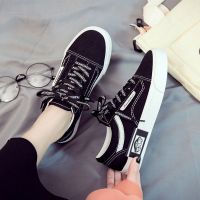 CODwumei04 Spring/Summer 2021 new style canvas shoes women s Korean version of all-match student black cloth ulzzang casual sneakers -Musim semi/musim panas kasut gaya baru wanita versi Korea dari semua sepadan pakaian hitam pelajar biasa