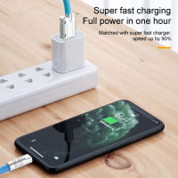 สายเคเบิลข้อมูล Universal Flame Retardant Anti-Winding Safe Wear-Resistant Fast Charging With Light Indicator Type-C Charger Cable Data Cord For Home Charging Cord Anti-Winding