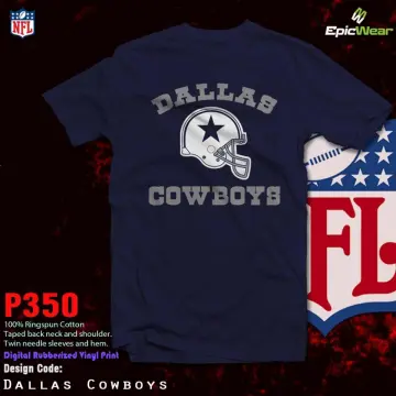 Original Gildan Brand NFL Dallas Cowboys Football Team T Shirt Cowboys Shirt  Football Shirt Rubberized Print Cowboys Shirt