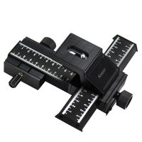 4 Way Macro Focus Focus Rail Slider สำหรับ Canon Nikon Pentax พร้อมสกรู14ด้านบน