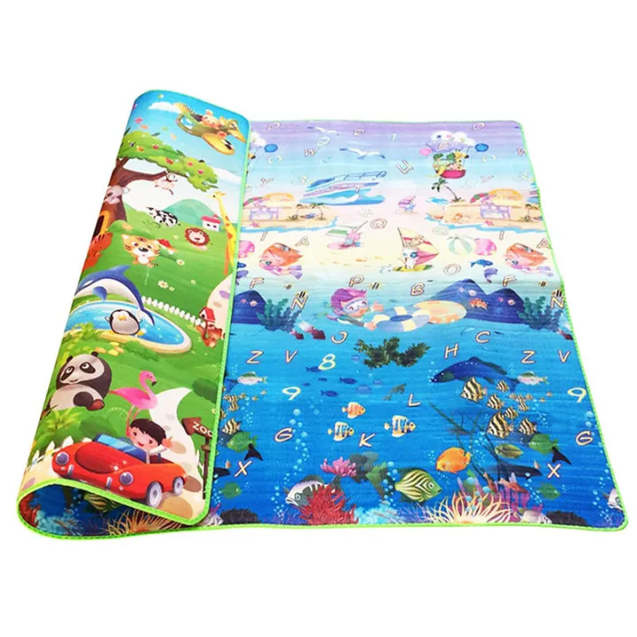 Baby Crawling Puzzle Play Mat Blue, Outdoor Play Mat Baby