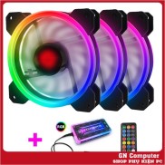 Bộ 3 Quạt Tản Nhiệt, Fan Case Coolmoon V2 LED RGB - DUAL RING