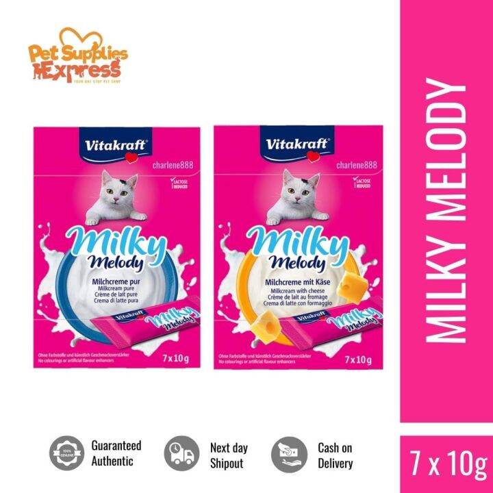 Vitakraft Milky Melody Snack Per Gatti - Crema Latte E Formaggio, 11 Confezioni Da 70 G - Foto 4