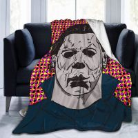 2023 in stock ✼▪ Featured premium Blanket Horror Character Michael-Myers Flannel Blankets for Four Seasons，Contact the seller to customize the pattern for free