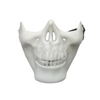 [Pickmine] Halloween Metal Plastic Skull Mask Gold Silver High Quality Half Face Skull Mask Party Supplies Horror Props Drop shipping Hot