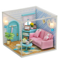 CUTEBEE DIY Dollhouse Wooden Doll Houses Miniature Doll House Furniture Kit Casa Music Led Toys for Children Birthday Gift