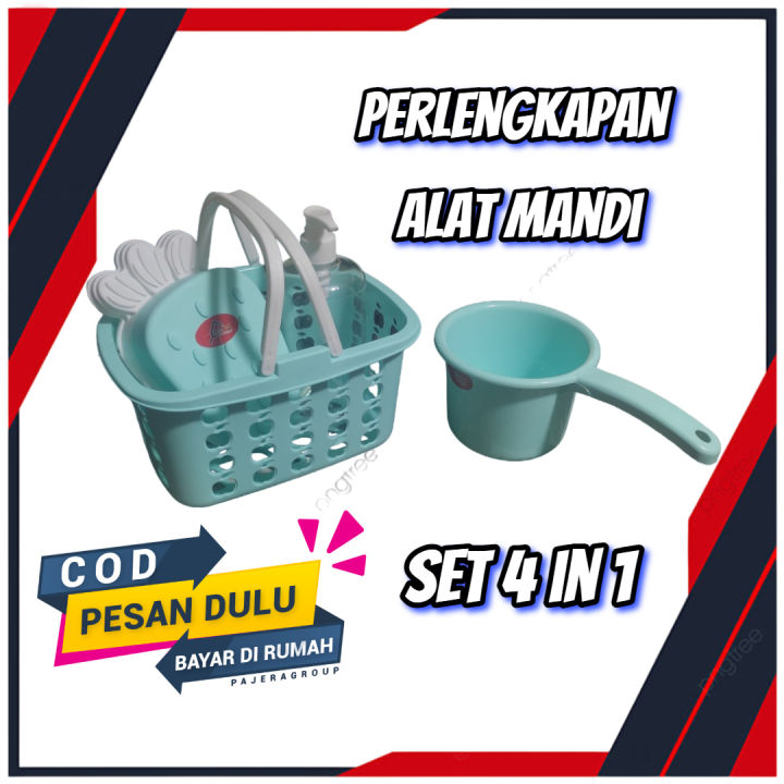 Perlengkapan Alat Mandi Set 4in1 Peralatan Alat Mandi | Lazada Indonesia