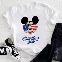 Disney Mickey Mouse Tshirt Best Friends Forever Tshirt Back View Mode Europese Plaza Spanje Vrouwen Kleding Drop