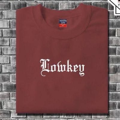 Lowkey Prints Aesthetic Tshirt Unisex Cotton (Customized)