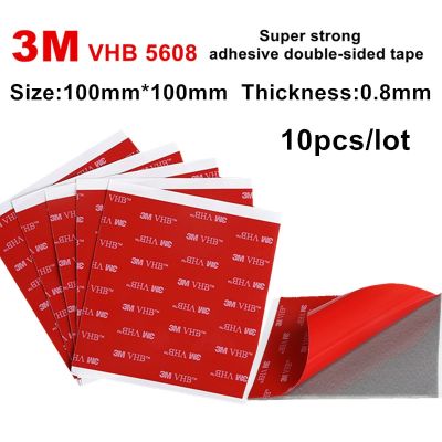 3M 5608VHB tape strong adhesive high temperature resistant double-sided adhesive for car/home/office deco size 100 X 100mm Adhesives  Tape