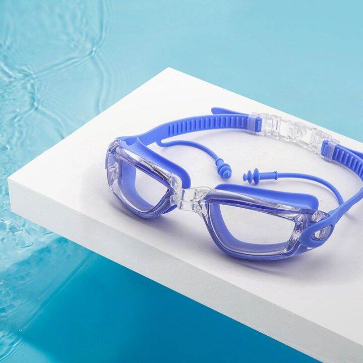 professional-adult-swimming-goggles-anti-fog-uv-protection-lens-swimming-glasses-with-ear-plugs-electroplate-adjustable-silicone-accessories-accessori