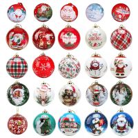 New Christmas Tree Hanging Foam Ball Colorful Santa Claus Ball Xmas Pendant For New Year Home Party Navidad Decoration Gift 2023 Christmas Ornaments