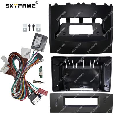 SKYFAME Car Frame Fascia Canbus Box Adapter Android Radio Dash Fitting Panel Kit For Renault Megane 2 Megane2