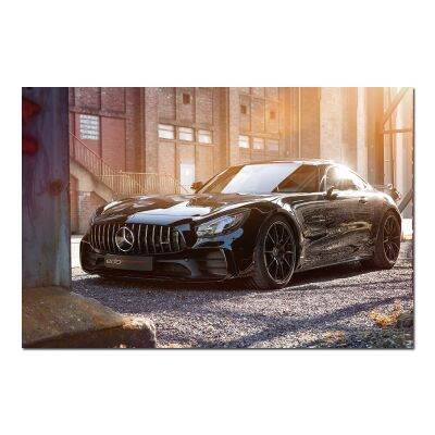 AMG GT R Supercar WallCanvas Wall Art ผ้าใบพิมพ์สำหรับห้องนอนตกแต่งบ้าน