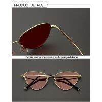 New Womens Cat eye Sunglasses Vintage Metal Retro Women Mirror Shape lunettes