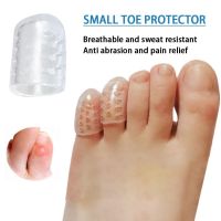 ℡㍿ 10pcs Toe Protector Thumb Care Silicone Soft Breathable Foot Corns Blisters Toe Cap Cover Finger Protection Relief Pains